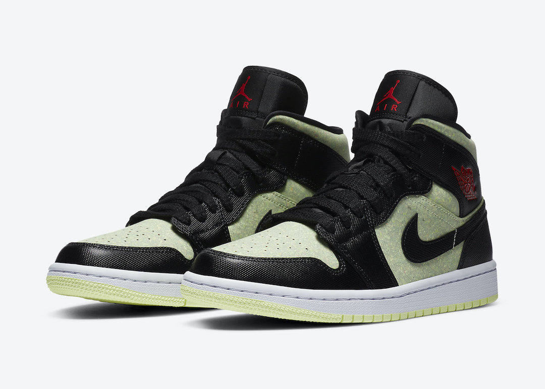 Air Jordan 1 Mid SE Black Barely Volt Chile Red CV5276-003 Release Date  Info | SneakerFiles