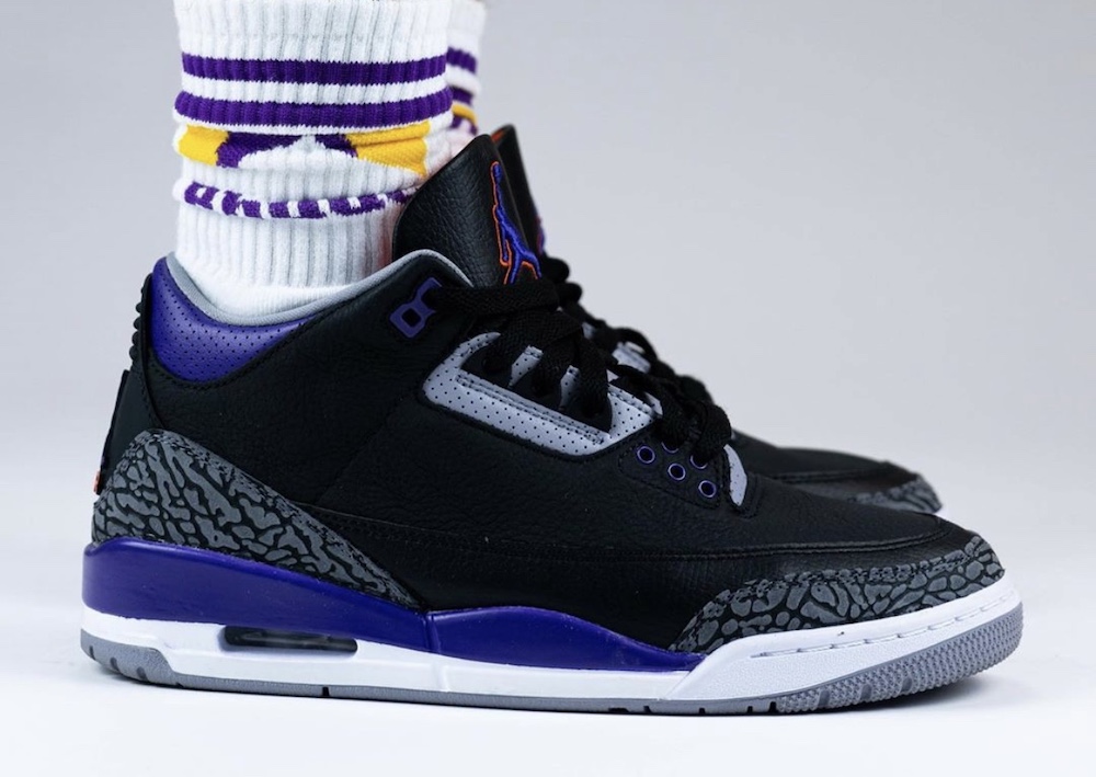 court purple on feet
