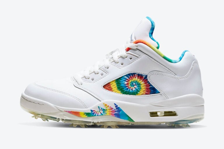 jordan 5 golf shoes tie dye