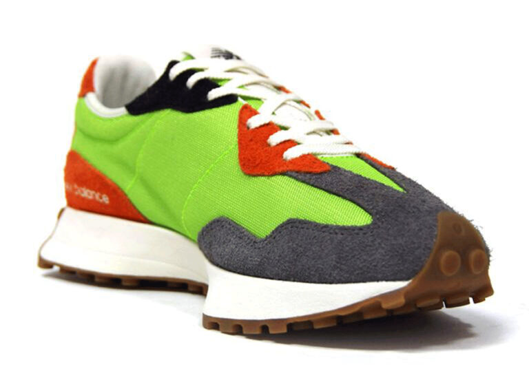 new balance 327 green and orange