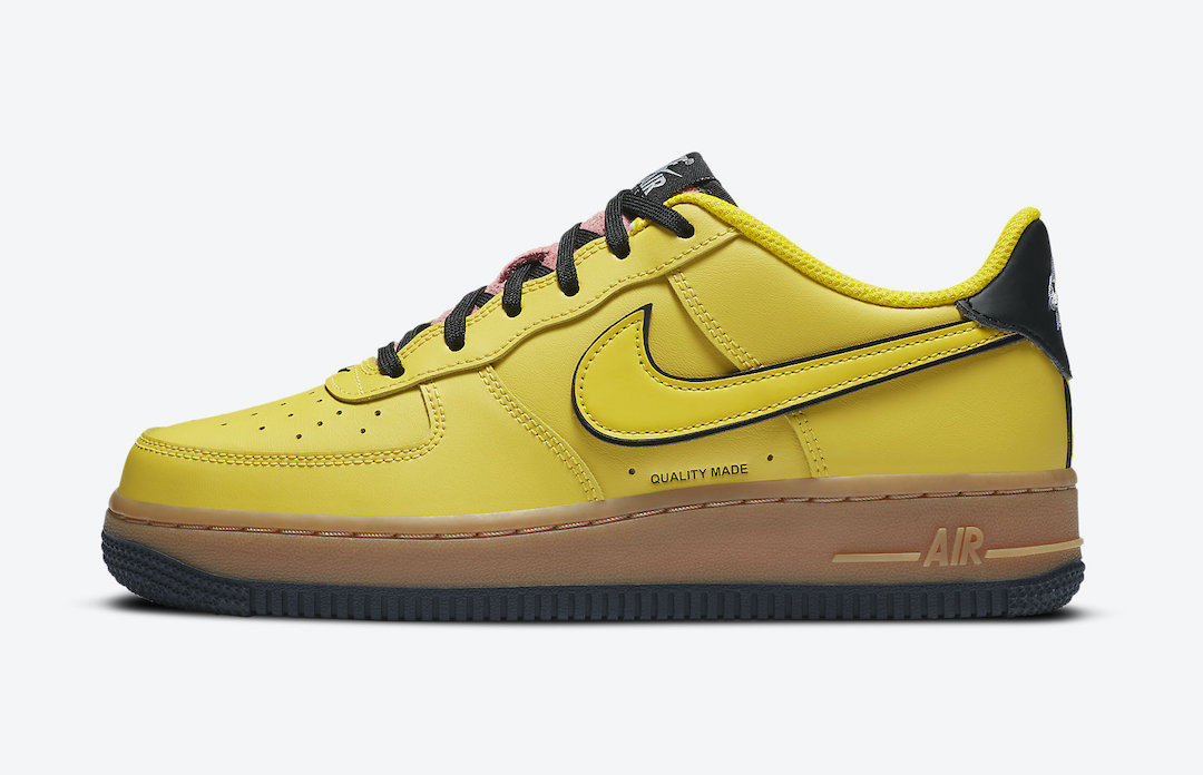 Nike Air Force 1 Low GS Yellow Gum 