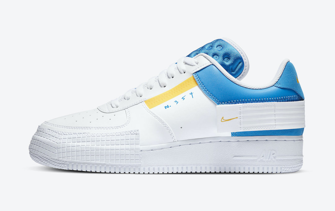 Nike Air Force 1 Type Photo Blue University Gold CK6923-101 Release ...