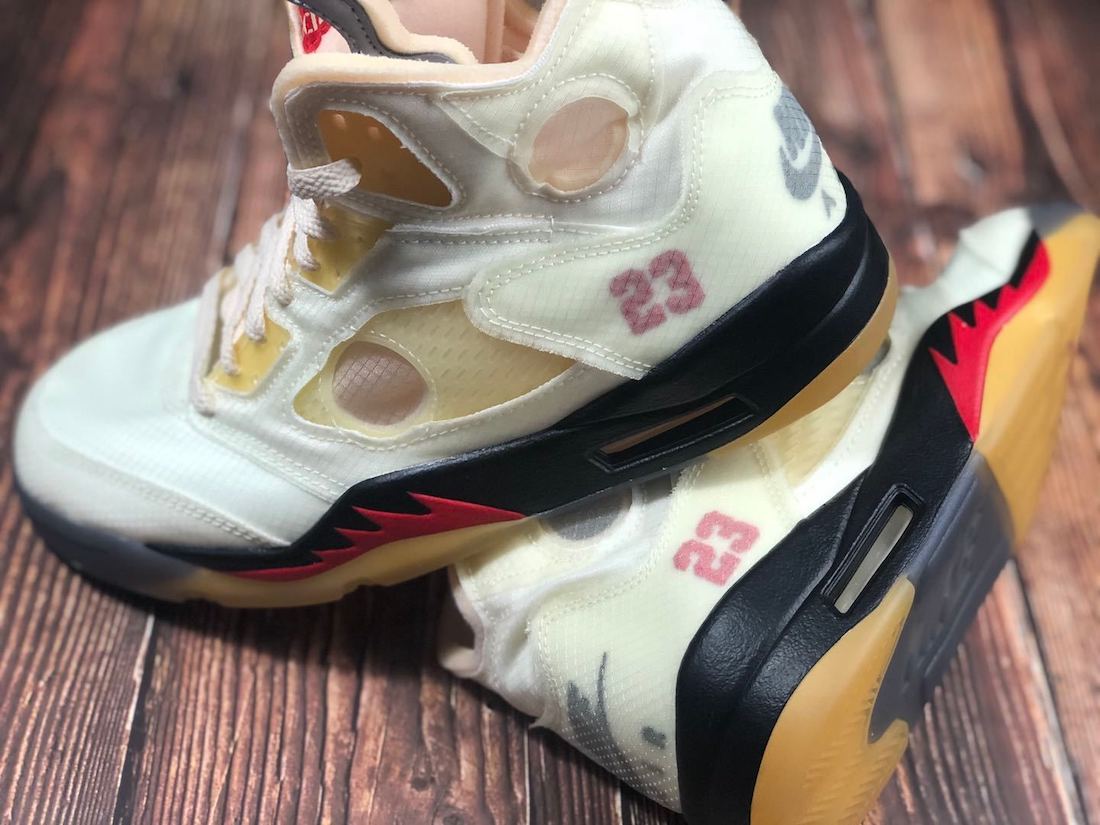 off white fire red 5s