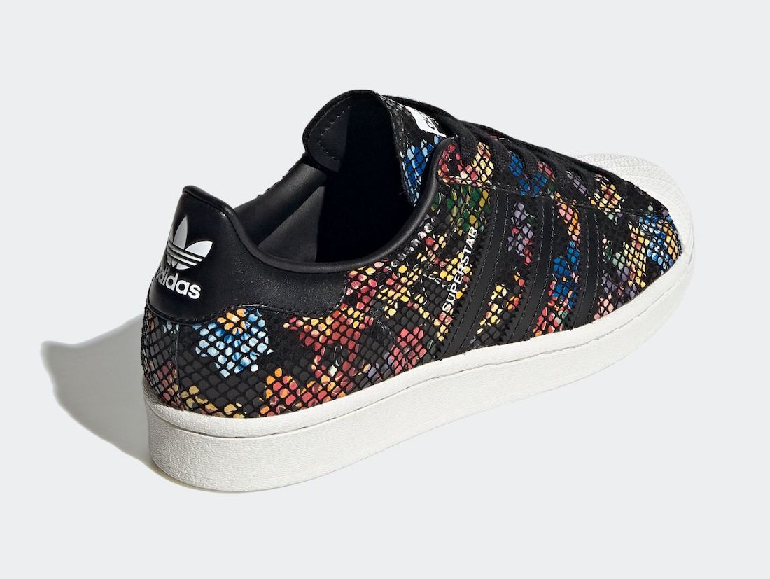 adidas superstar floral shoes