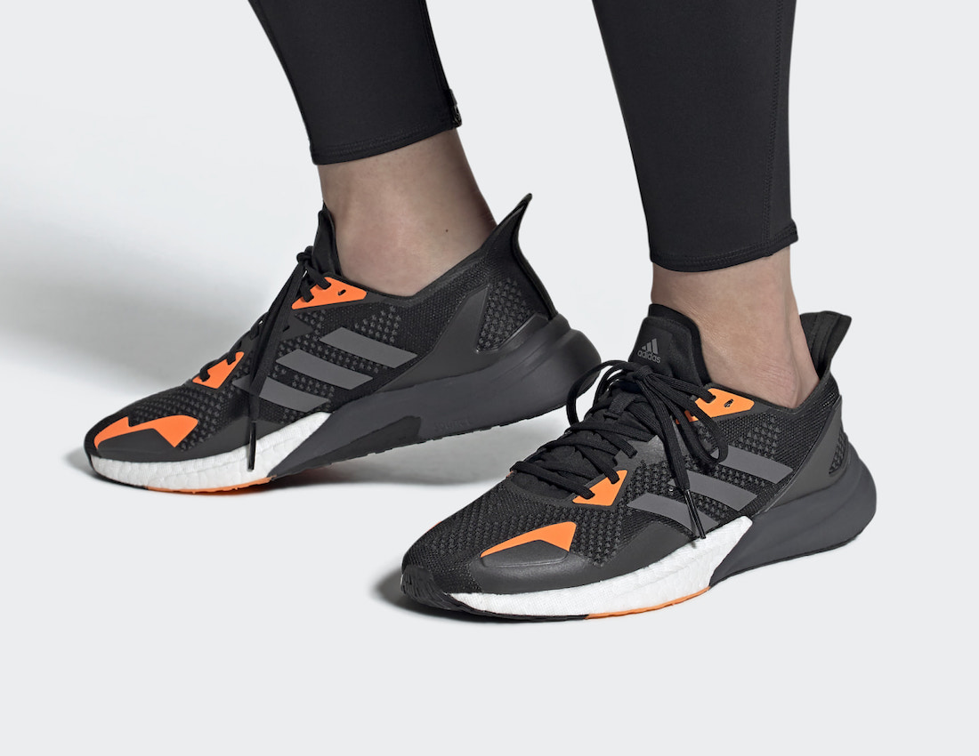 adidas grey and orange shoes