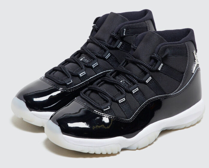 Air Jordan 11 25th Anniversary Black Silver Eyelets CT8012-011 Release ...