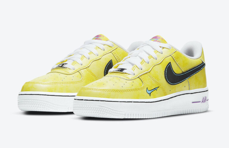 Nike Air Force 1 low Kids Melted Smiley Face DC7299-700 Release Date ...