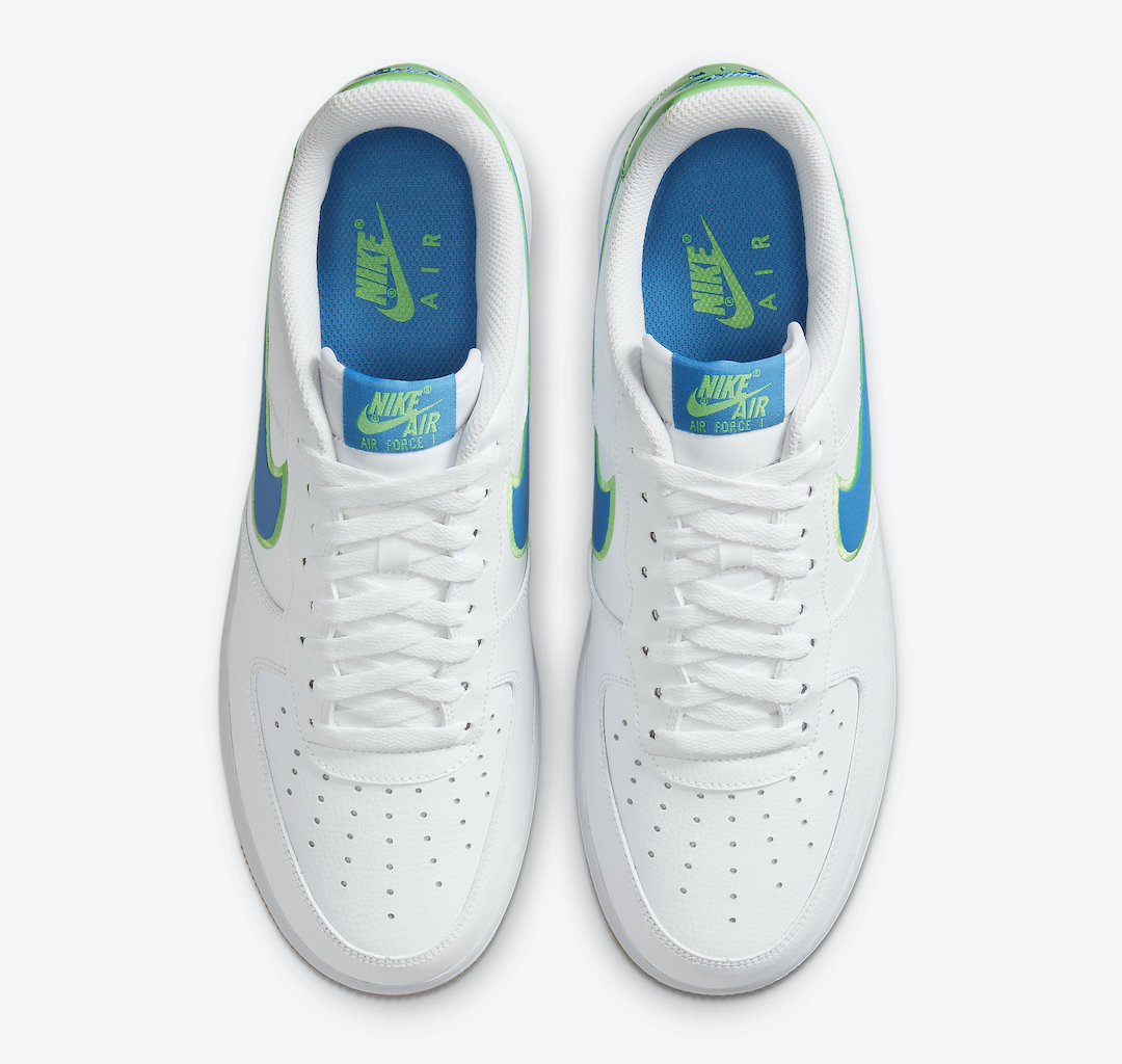 nike white and lime green