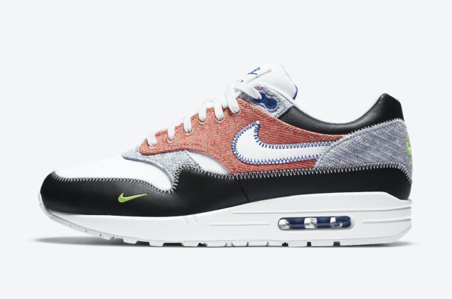 Nike Air Max 1 NRG White Black Electric Green Game Royal CT1643-100 ...