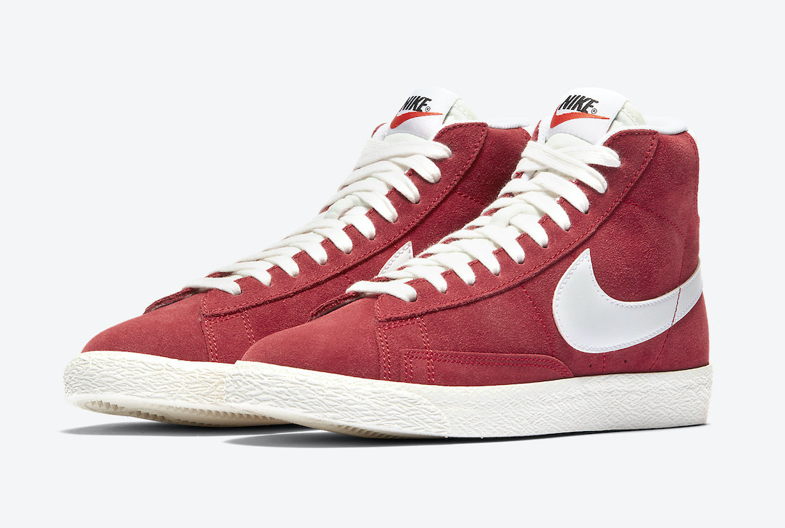 red and white nike blazers