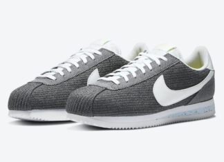 gray nike cortez shoes