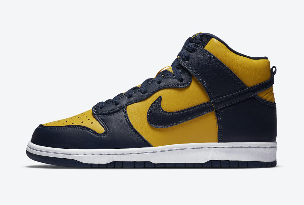 Nike Dunk High Michigan CZ8149-700 2020 Release Date Info | SneakerFiles