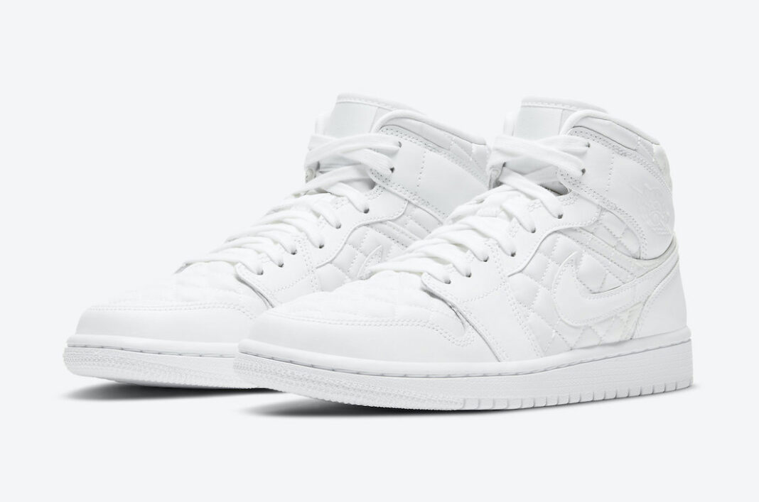 Air Jordan 1 Mid White Quilted DB6078-100 Release Date Info | SneakerFiles