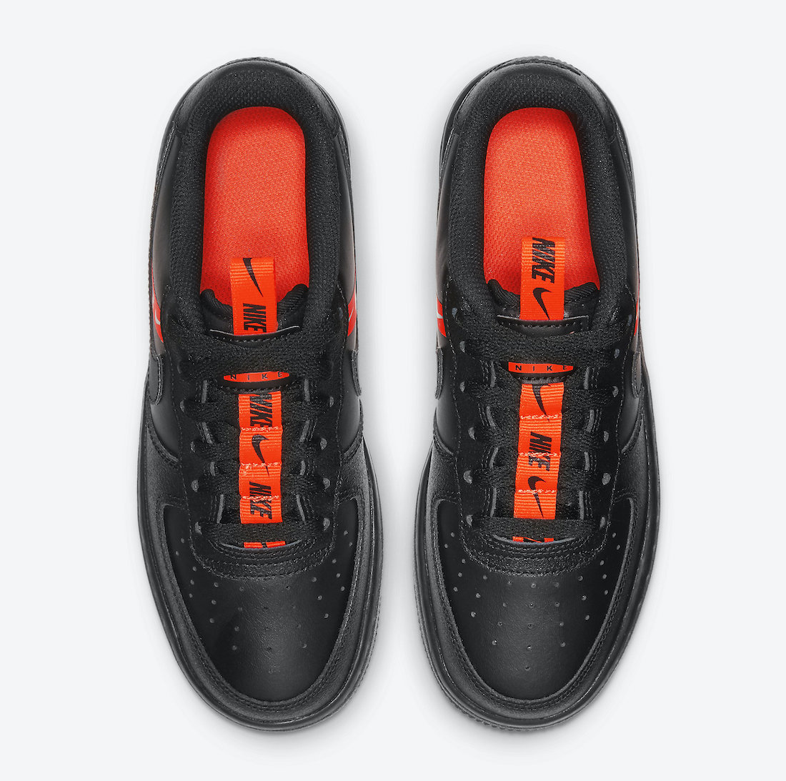 womens black and orange nike shoes