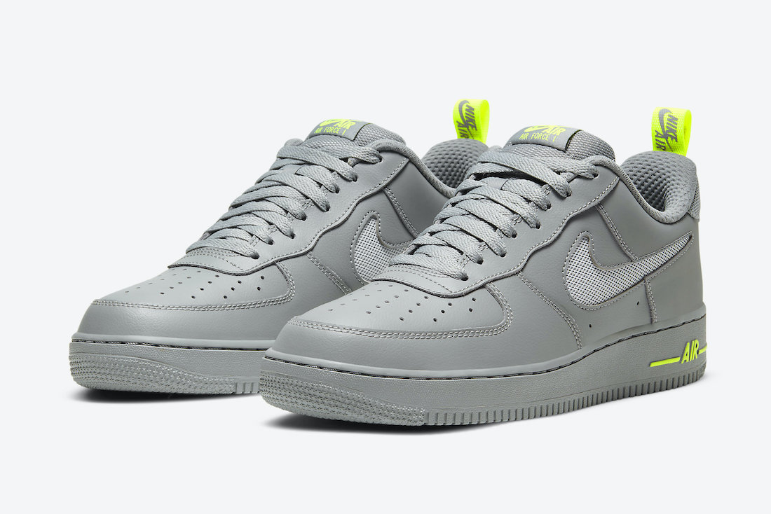 Nike Air Force 1 Low Grey Volt DC1429-001 Release Date Info | SneakerFiles