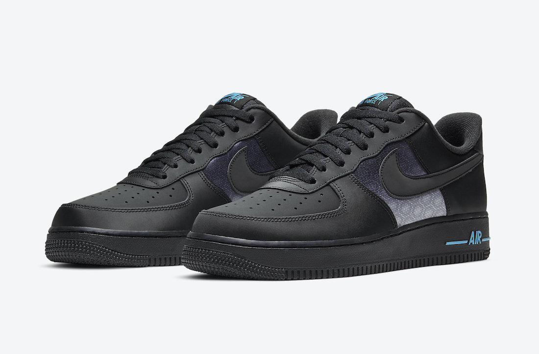 blue and black air force 1