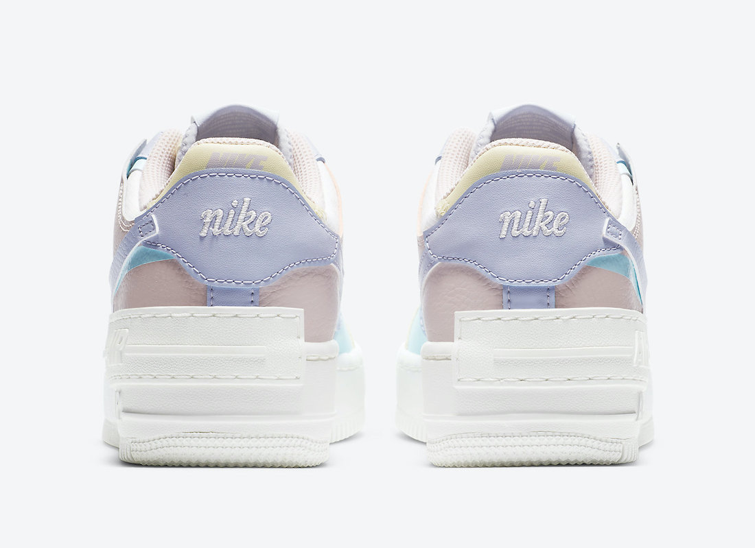 nike air force 1 shadow release with pastel shades