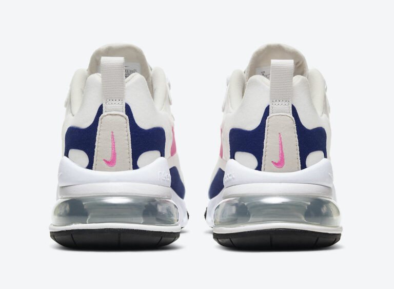 Nike Air Max 270 React White Navy Pink CU7833-101 Release Date Info ...