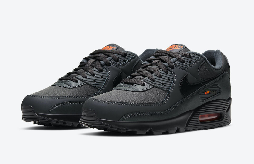 Nike Air Max 90 Grey Orange Dc4116-001 Release Date Info 