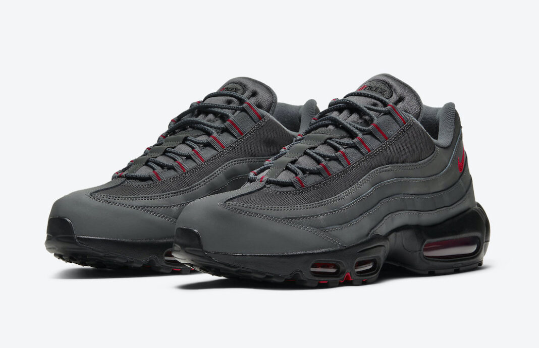 nike 95 grey and red