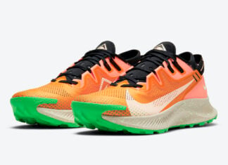 nike orange and green shoes