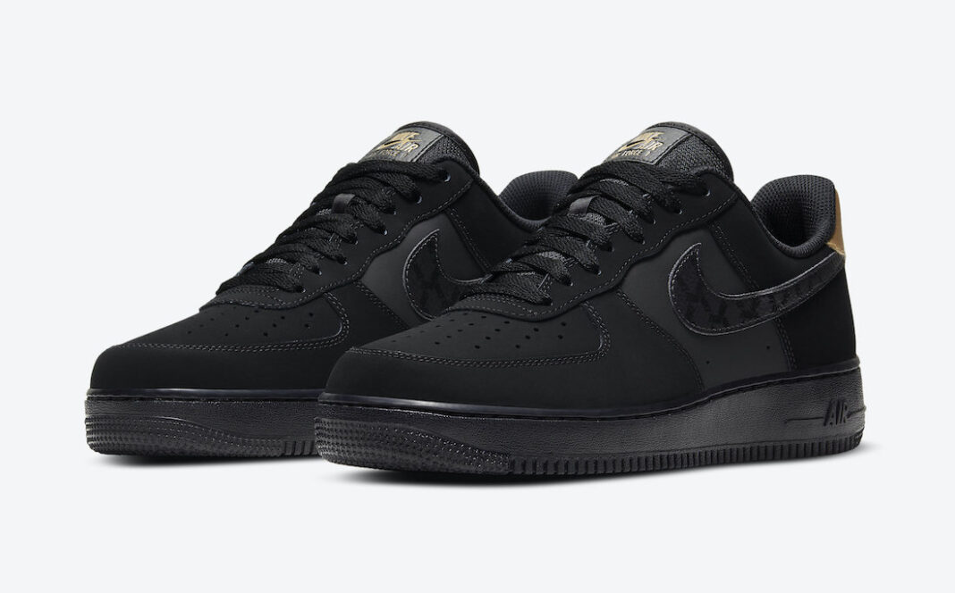 Nike Air Force 1 Low Black Gold Nubuck DH2473-001 Release Date Info ...