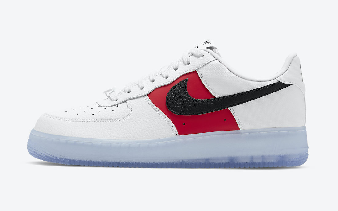 af1 white and red