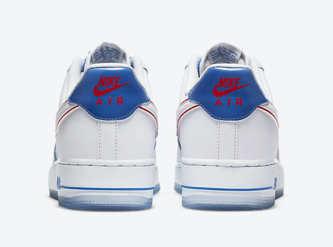 nike air force 1 white and red junior