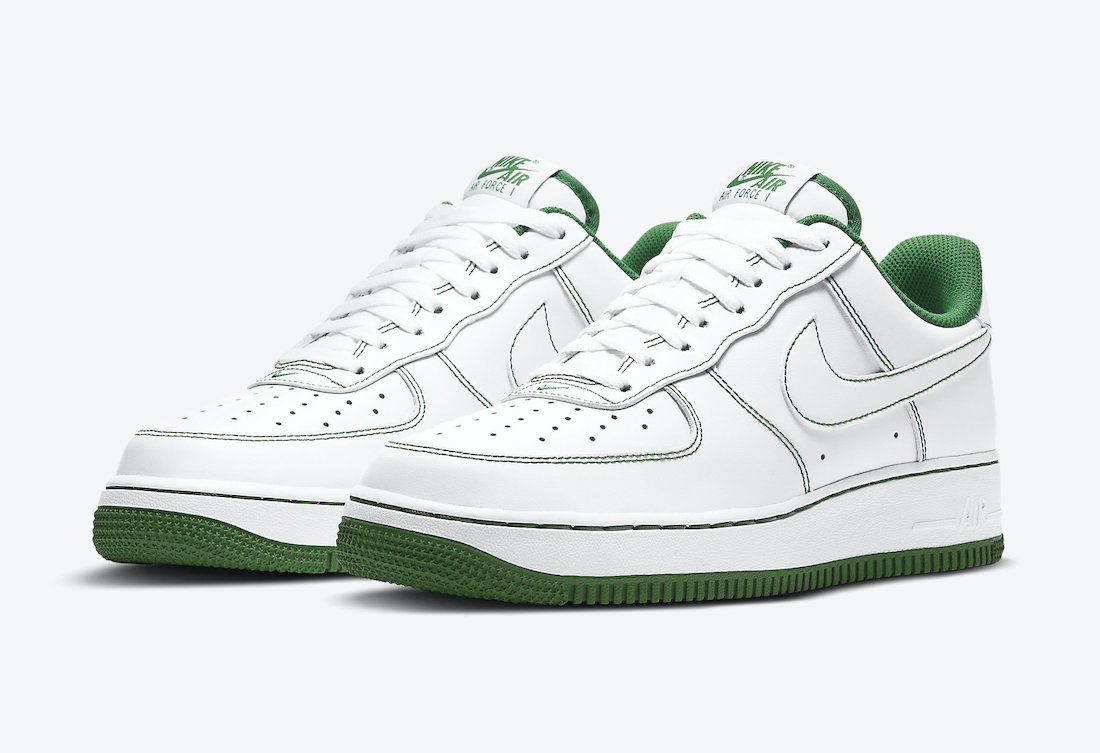 white and green air force 1
