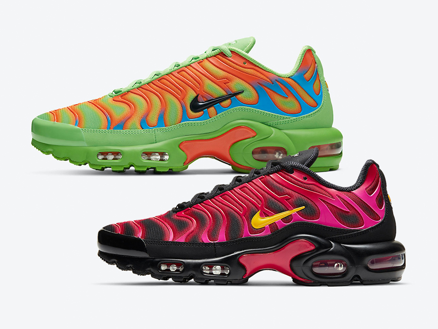 nike air max plus pink and green