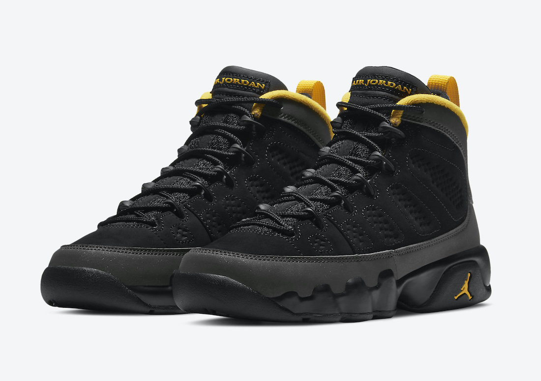 the new yellow and black jordans