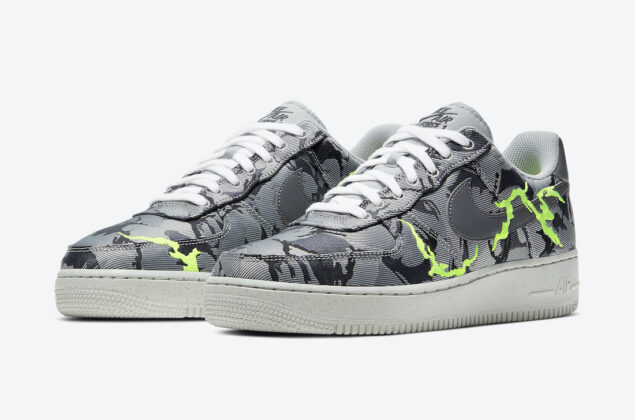grey air force 1 with green