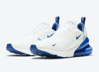 nike 270s white and blue