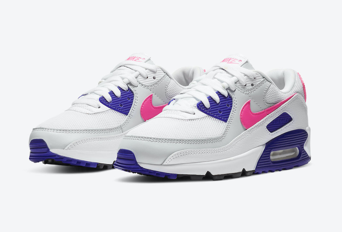 nike air max 90 pink and blue