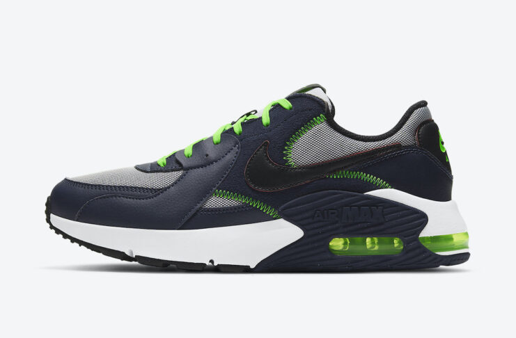 Nike Air Max Excee Navy Black Neon Green CD4165-400 Release Date Info ...