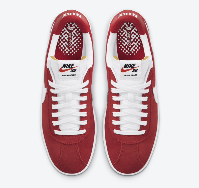 nike bruin red and white