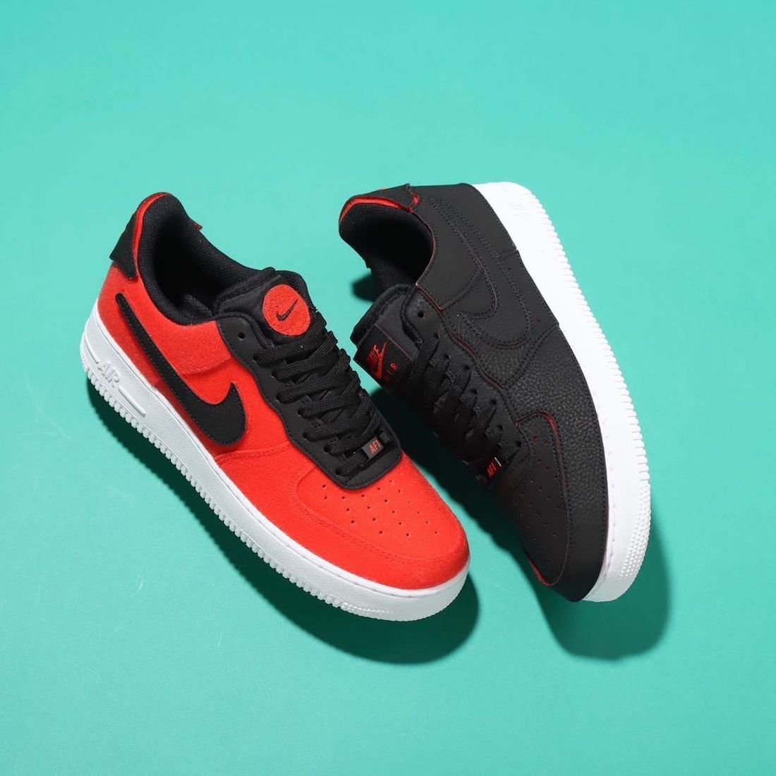 nike black and red air force