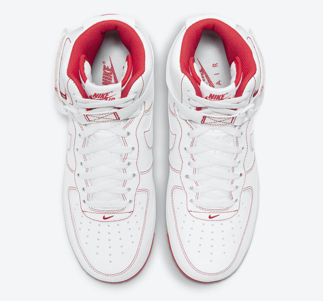 Nike Air Force 1 High White Red CV1753-100 Release Date Info | SneakerFiles