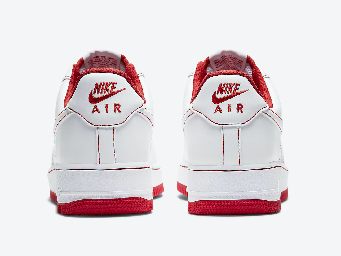 Nike Air Force 1 Low White University Red CV1724-100 Release Date Info ...