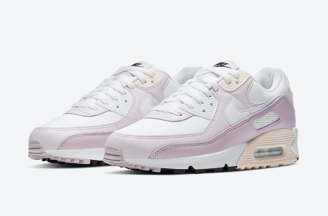 white and pink nike air max 90