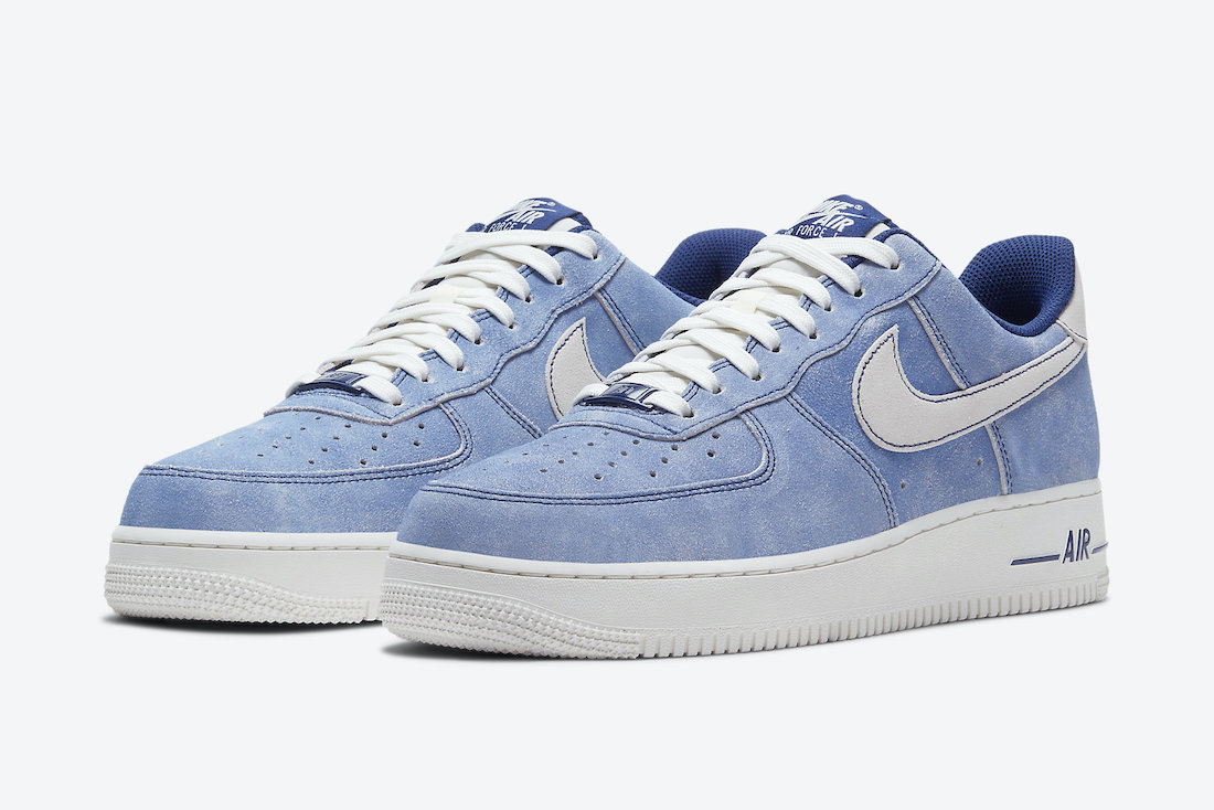 nike air force 1 womens blue suede