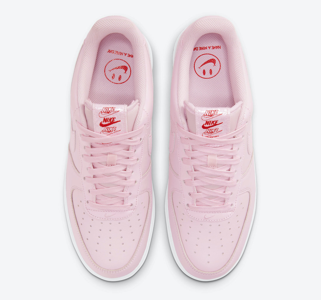 nike air force 1 low pink smiley face