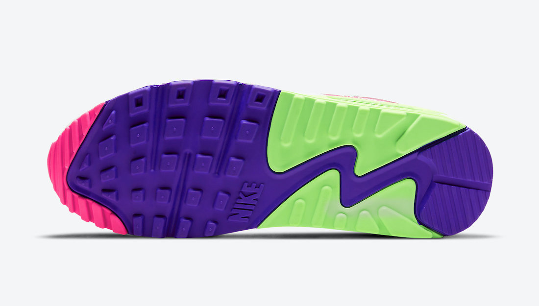 green and purple air max