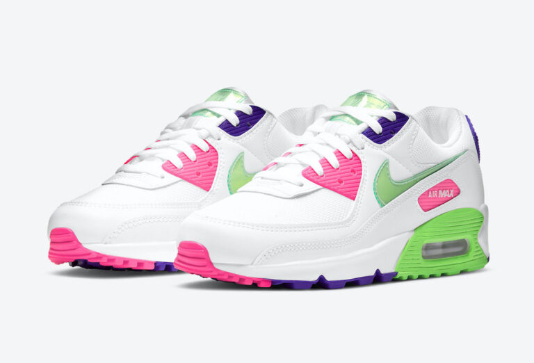 Nike Air Max 90 Green Pink Purple DH0250-100 Release Date Info | SneakerFiles