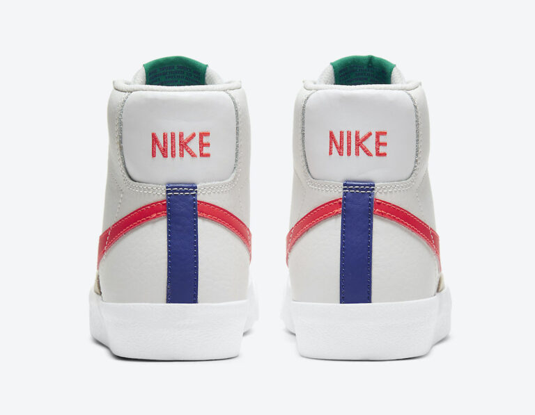 Nike Blazer Mid 77 Kids Blue Green Crimson DA4086-004 Release Date Info ...