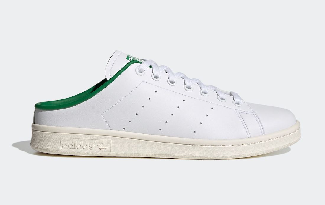 white adidas shoes green