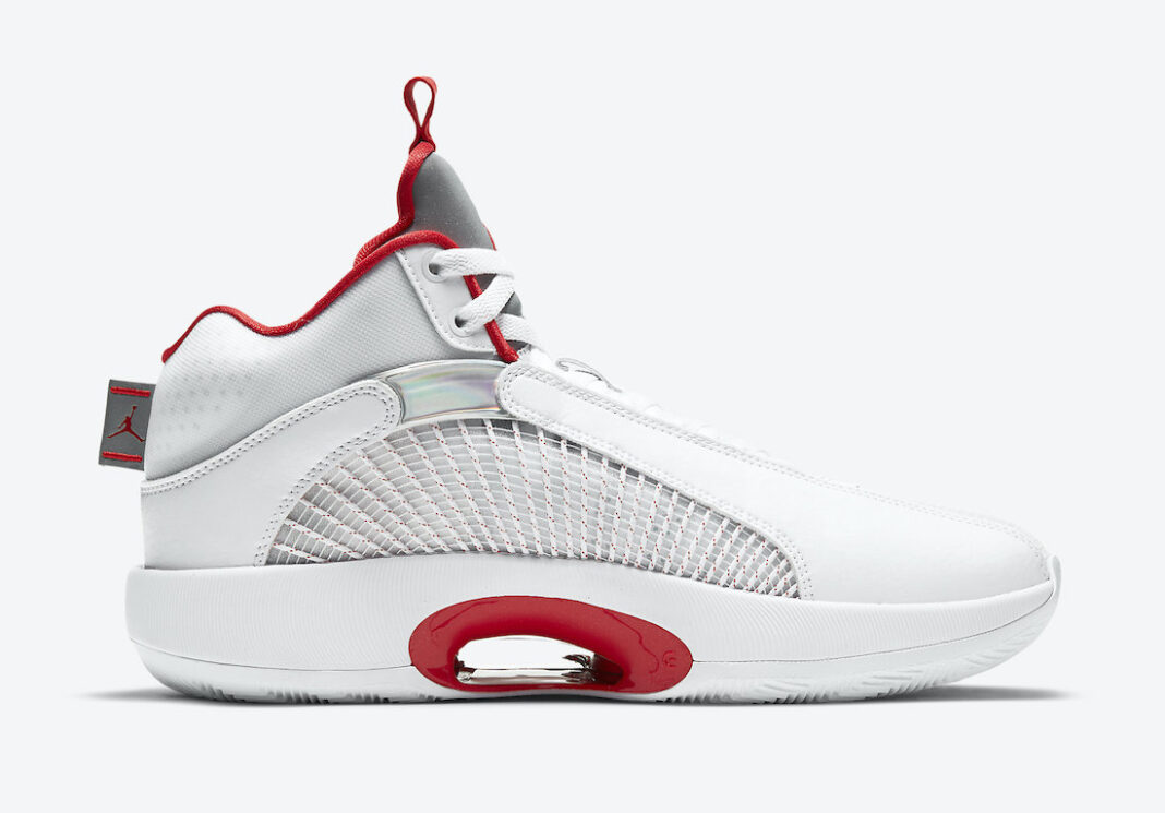 jordan 35 black fire red reflective silver
