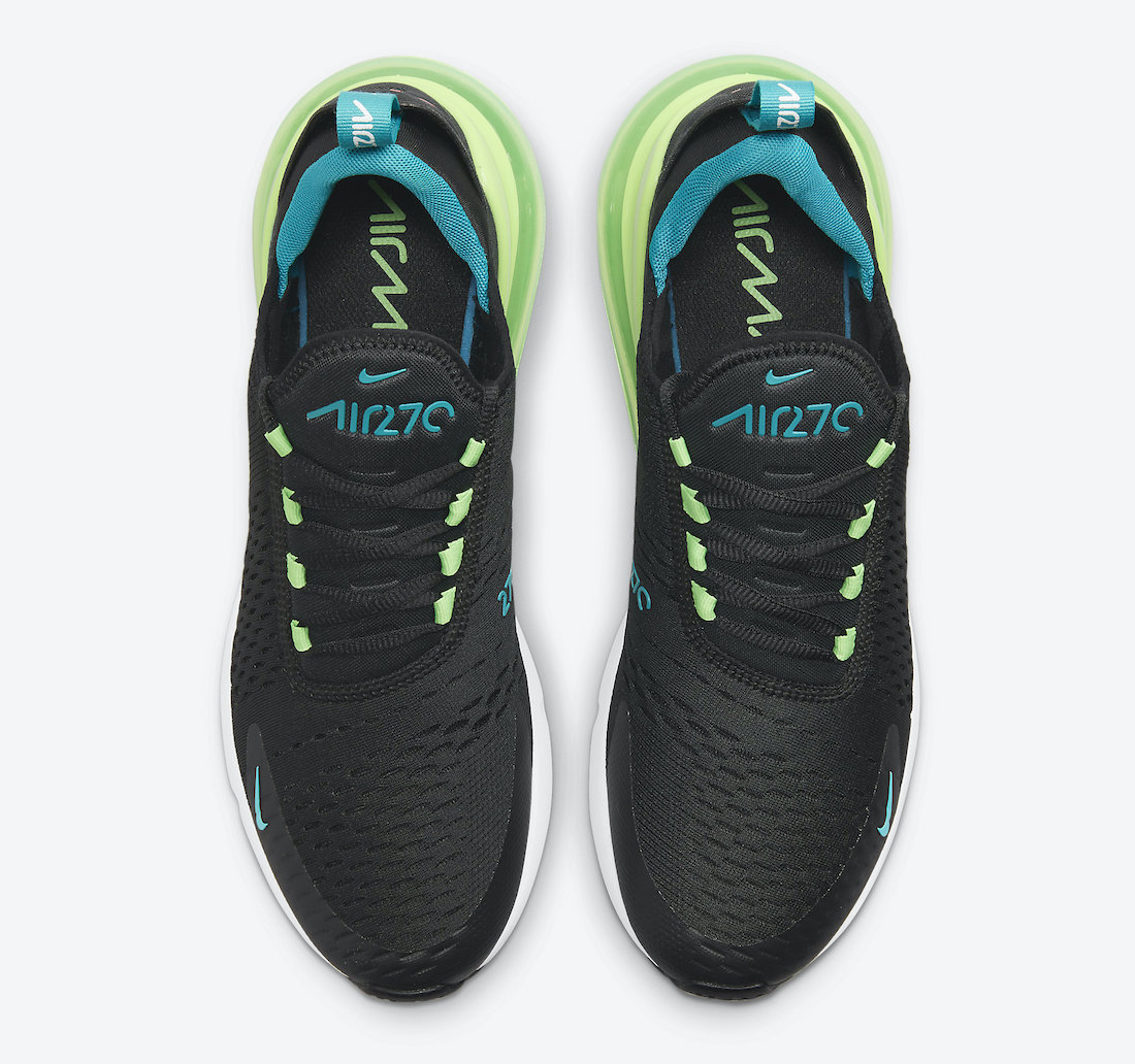 Nike Air Max 270 Black Neon Green Blue Pink DJ5136-001 Release Date ...