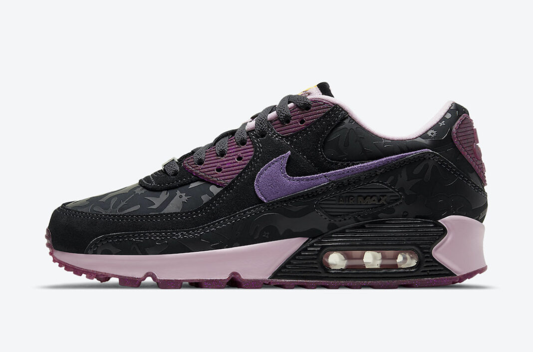 nike air max 90 pink and black