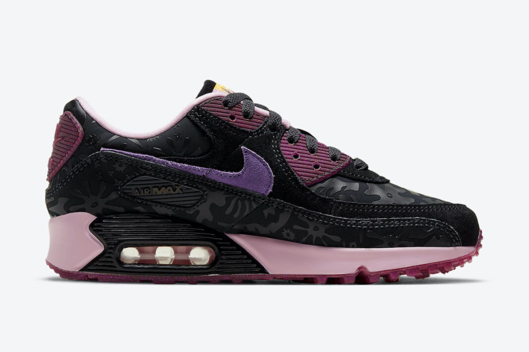 nike air max 90 pink and black